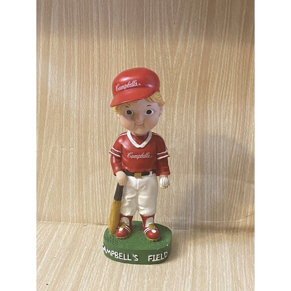 Campbells Field Baseball Player Bobblehead Figurine 6.5" Collectible Red & White - Picture 2 of 8